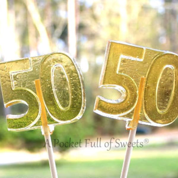 50th Birthday Party, NON GMO, Turning 50 Candy Bar, 50th Wedding Anniversary, 50 Cake Topper, 50 Years Old, 50 Year Old Birthday, 10 Pops