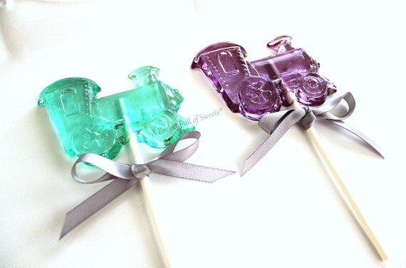 Train Party, NON GMO, Train Baby Shower, 10 Train Party Favors, Train Cake Topper, Transportation Birthday Party Favor, Train Birthday Party Il_570xn