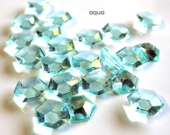 Isomalt Gems, Sugar Diamonds,  Robin's Egg Blue, Bride and Co, Sugar Gems For Cake, Cupcake Decorator, Cake Decoration, Wedding Cake Topper