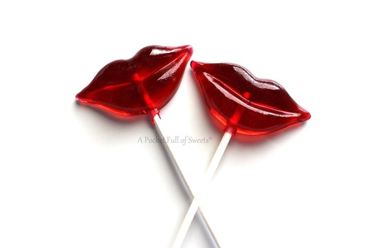 Kiss the Miss Goodbye Favors, NON GMO, 12 Wedding Favors, Photo Booth Props, Bridal Shower Favors, Valentines Day, Pucker Up, Kissing Lips Il_570xn