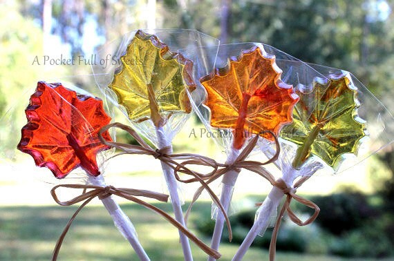 ASSORTED COLORS, Fall Wedding Favors, Wedding Decorations, Maple Leaf, Fall Leaves, Bridal Shower, Birthday Favors, Wedding, Lollipops, Gift Il_570xn