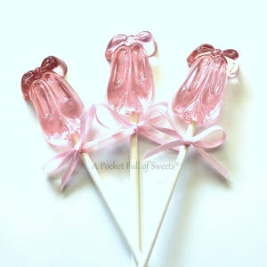 14 BALLERINA Party Favors, NON-GMO, Ballerina Baby Shower, Sugar Plum Fairy, Ballerina Party Decorations, Slippers, Birthday Party Favor Pink -light