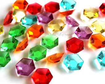 Infinity Stones Crystals, Birthday Cake Topper, Gauntlet, Sugar Gems, Sugar Jewels, Legend of Zelda Birthday, Wedding Cake Topper, NON GMO