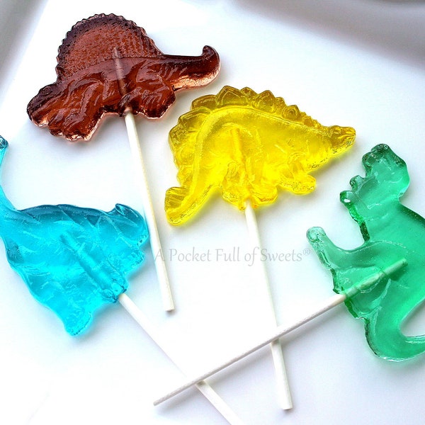 Dinosaur Birthday, NON GMO, Dinosaur Party Favors, Dinosaur Baby Shower, Reptile Birthday Party, Dinosaur Cake Topper, 8 Barley Sugar Pops