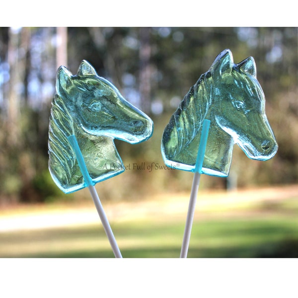 Horse Party Favors, NON-GMO, Western Party, Western Baby Shower, Western Wedding Favors, Horse Baby Shower, Equestrian Gifts, 8 Lollipops