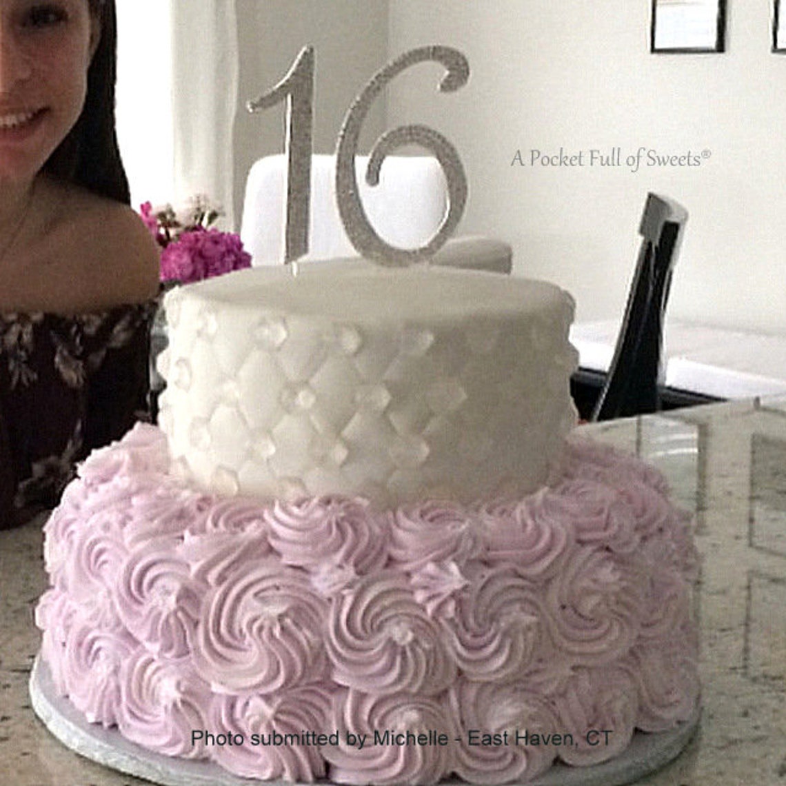 Rose Gold Cake Decorations Edible Diamonds Sugar Gems Etsy