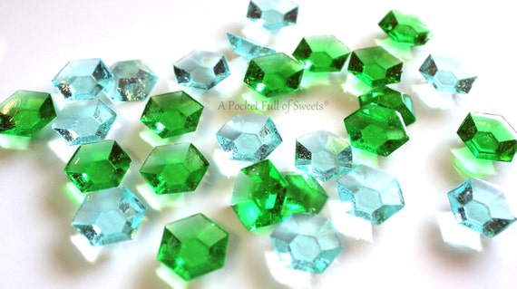 Isomalt Diamonds, Isomalt Gems, Mining Party, Cake Decorations, Sugar Gemstones, Minecraft Party, Minecraft Gift, Cupcake Topper, Cake Decor Il_570xn