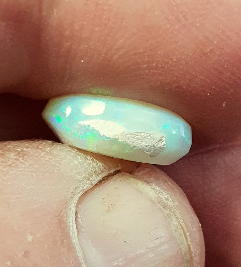 Oval Opal Cabochon from Lightning Ridge 13 x 10 mm approx.Item 1654