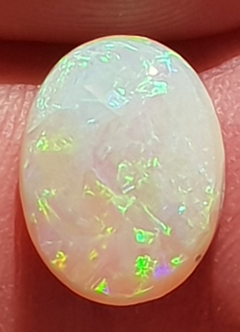 Oval Opal Cabochon from Lightning Ridge 13 x 10 mm approx.Item 1654