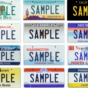 Custom Personalized Bicycle /ATV/Lawnmower/Wheelchair 3"X6" Mini License Plate Your Name Your State - Your Choice of State