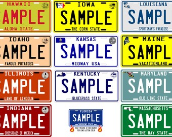 Custom Personalized Metal Old Vintage Style License Plate Your