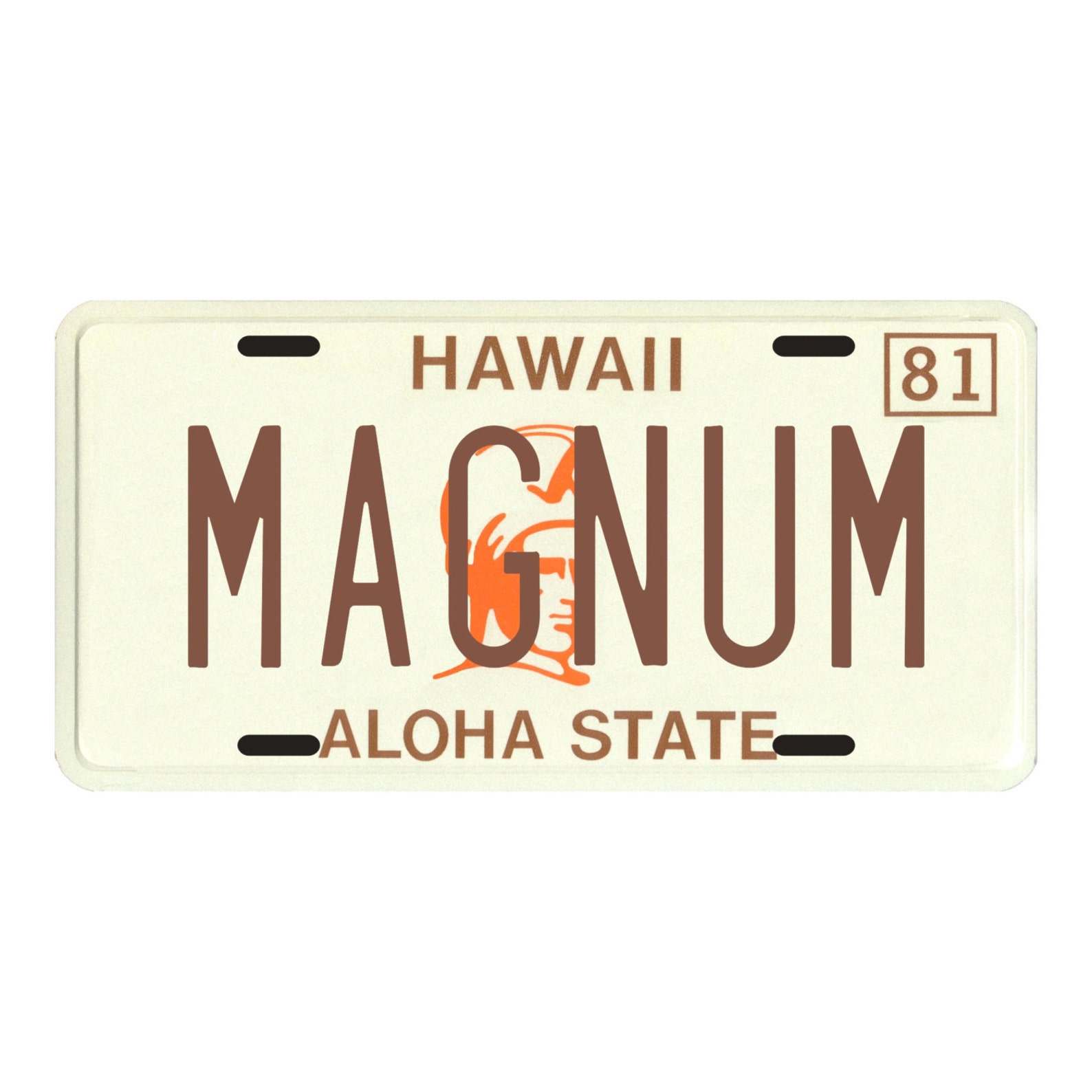 Magnum PI Tom Selleck TV Show 1980's Hawaii License plate | Etsy 