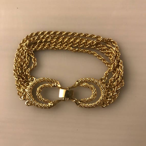 Vintage 90's Gold tone bracelets - image 4