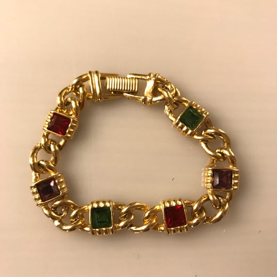 Vintage 90's Gold tone bracelets - image 3