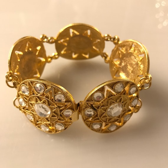 Vintage 90's Gold tone bracelets - image 2
