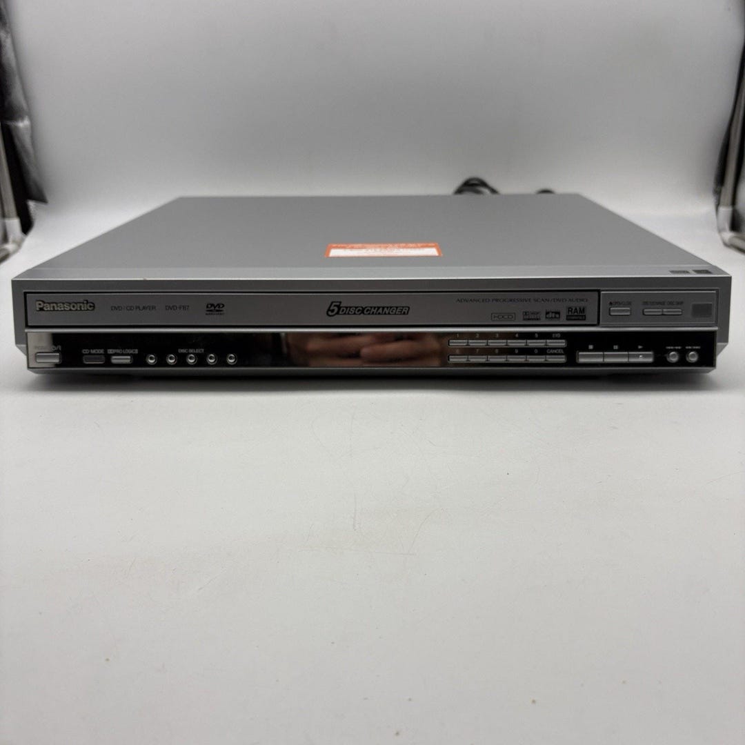 Panasonic DVD-F87 5-disc Changer DVD/CD Player ~no Remote Tested