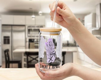 Sagittarius Zodiac Sipper Glass: Astrology Lover Gift, 16oz Horoscope Drinkware