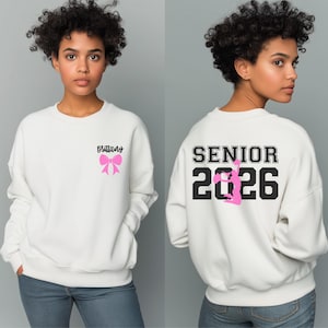 Personalisiertes Senior Cheer Sweatshirt 2026: Personalisierter Cheerleader Hoodie