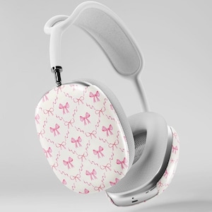 Pink Bow Coquette AirPods Max Case: Floral Schutzhülle