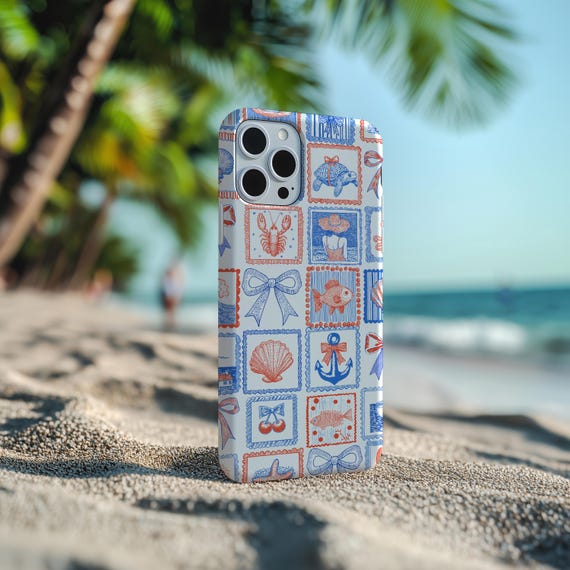Coquette Seashell Phone Case: Coastal Beach iPhone Samsung Cover Coquette Seashell Phone Case: Coastal Beach iPhone Samsung Cover