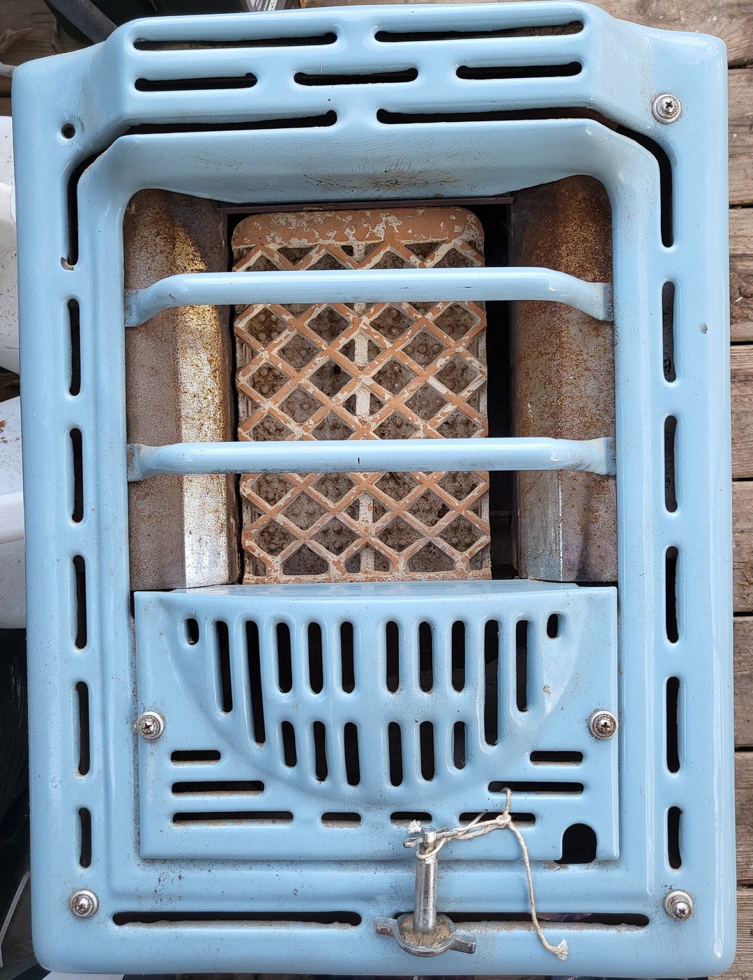 Blue Porcelain Enameled Natural Gas Bathroom in Wall Heater - Etsy