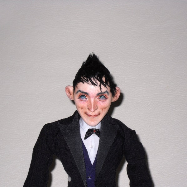 Oswald Cobblepot Ed Nygma Penguin Riddler inspired Art Doll 12 inch 1:6 scale Made to Order Gotham