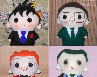 Gotham Oslwald Cobblepot Ed Nygma Jeremiah Jerome Valeska Plushie Batman Villain Joker Penguin Riddler DC Comics Kawaii Toy