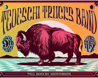 Tedeschi Trucks Band - Fort Worth  2023 - Gigposter - FOIL edition