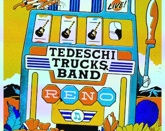 Tedeschi Trucks Band - Reno, NV 2024 - Foil Gigposter