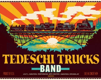 Tedeschi Trucks Band - Saratoga Springs, NY 2023 - Gigposter