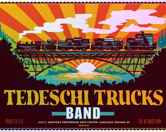Tedeschi Trucks Band - Saratoga Springs, NY 2023 - Gigposter - FOIL edition