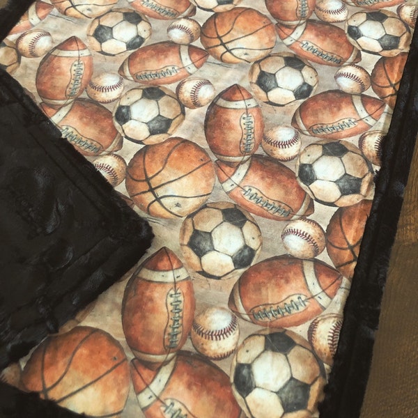 Football Minky Etsy