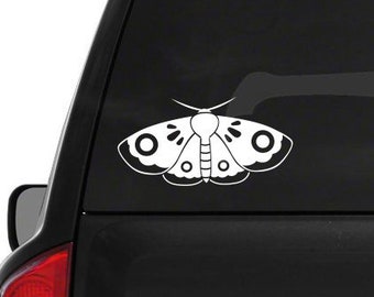 Moth Decal // Moth Car Decal // Moth Decor // Moth Laptop Decal // Laptop Sticker // Moth Car Sticker // Cute // Bug Decal // Bug Sticker