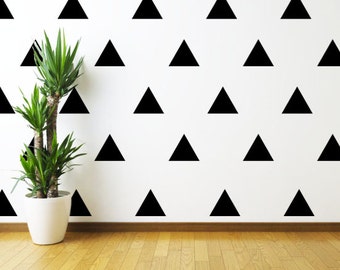 Set of 20 4" wide Triangle Wall Decal // Triangle Wall Decal // Vinyl Wall Decal // Wall Decor // Modern Decal // Custom Wall Decal //