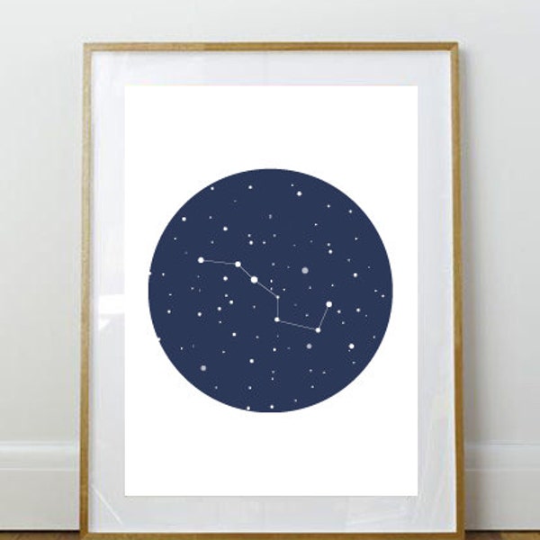 Big Dipper Art Print // Art Print // Wall Decor // Home Decor // Constellation // Space // Big Dipper // Stars // Astrology Print // Custom