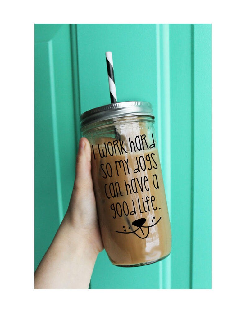 Life is Just Better When Im With My Dog 24 oz Double Wall Acrylic Tumbler with Metallic Graphics Great American Life is Just Better When Im With My Dog 24 oz Double Wall Acrylic Tumbler with Metallic Graphics Great American