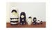 Russian Nesting Dolls //  Nesting Dolls // 6 Piece Set // Minimalist // Hand Painted // Hand Carved // Simplistic // Home Decor // 