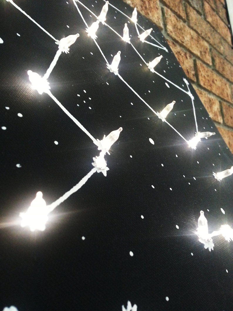 12 X 24 Lighted Constellation Wall Art // Etsy