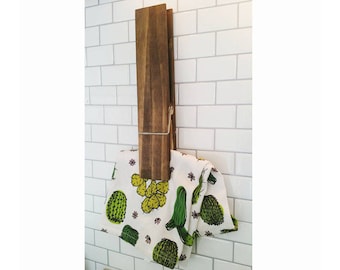 12" Jumbo Clothespin Hanger // Clothespin Towel Holder // Clothespin Picture Holder //  12" Clothespin // Wall Hanging // Jumbo Clothespin