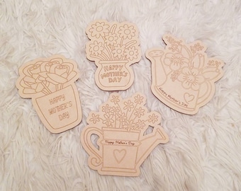 DIY Mother's Day wooden cards // DIY Mother's Day gift // Gift Idea // Gift for her // Mom Gift // Wooden Card // DIY Kit // Craft //