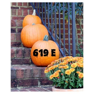 Spooky Vinyl Home Address // Pumpkin Vinyl // Halloween Vinyl // Vinyl Decals // Vinyl House Numbers // Halloween Decor // Custom Decal //