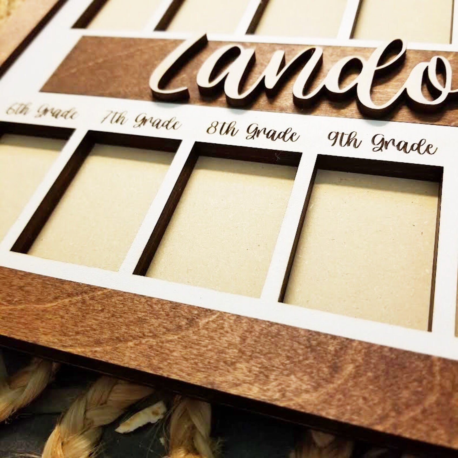 Years Frame Custom School Years Frame // Pre-k3 to Senior Year // Wooden Picture ...