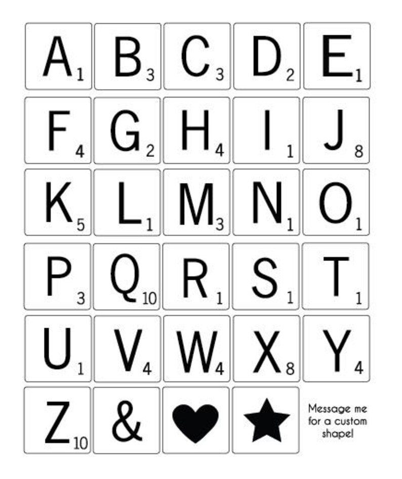 Large 3D Crossword Puzzle Tiles // Crossword Puzzle Art // Etsy