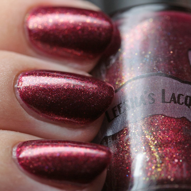 Red With Gold Shimmer Fall Indie Nail Polish Cool As A Etsy Red With Gold Shimmer Fall Indie Nail Polish Cool As A Etsy