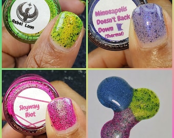 Full Minneapolis Unapologetic Trio- 3 Indie Nail Polishes