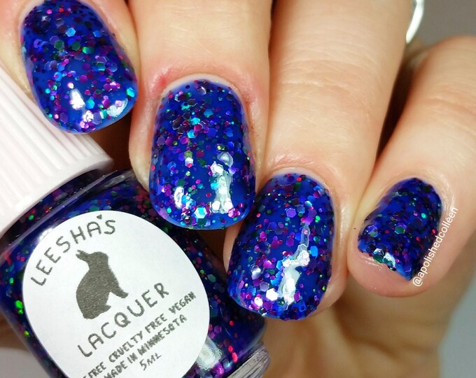 Blue Jelly Nail Polish Glitter Nail Polish Supernova - Etsy