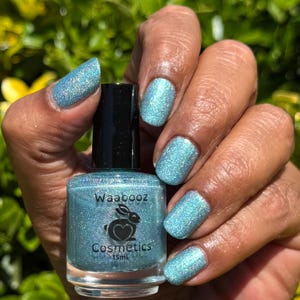 Resist - Trans Pride Indie Nail Polish Collection - Blue Holographic Nail Lacquer