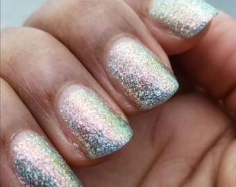 Rainbow Shimmer Indie Nail Polish - Two Spirit Pride