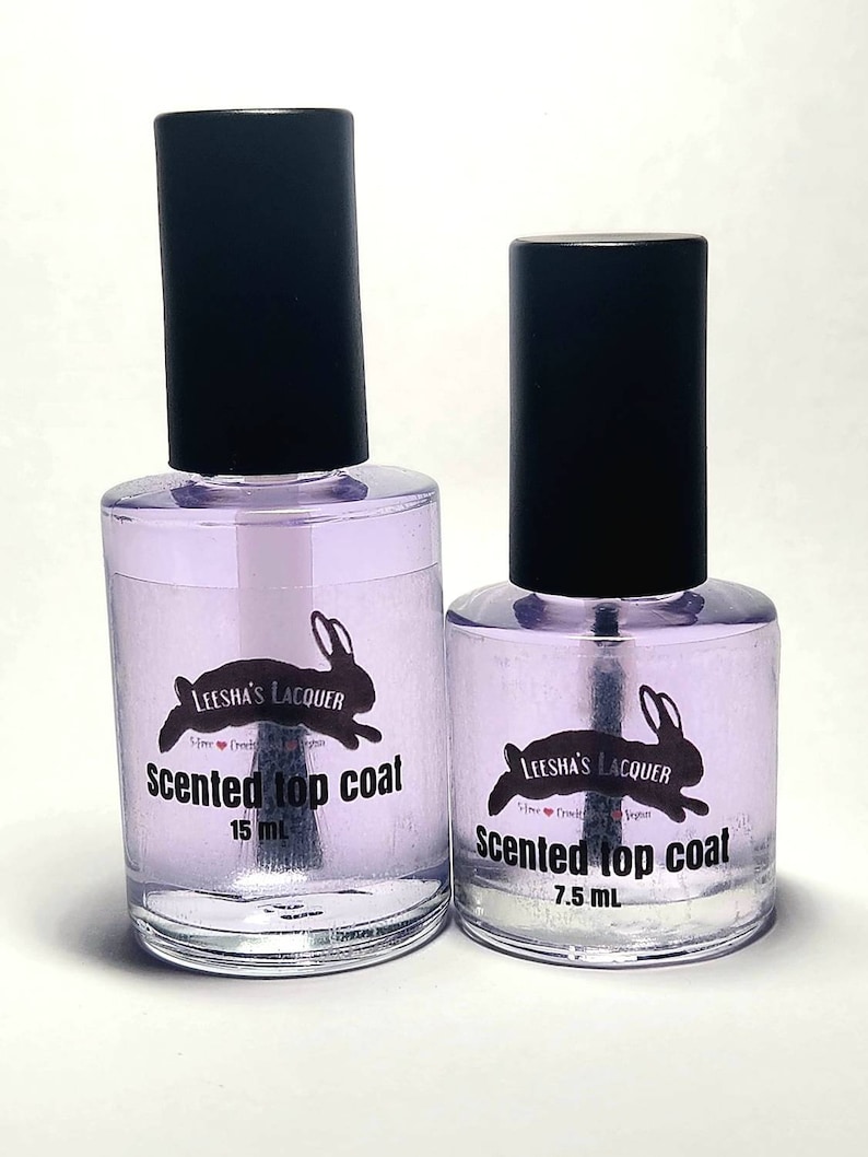 Scented Clear Top Coat, 5-Free Quick Dry Nail Polish image 3