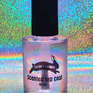 Scented Clear Top Coat, 5-Free Quick Dry Nail Polish image 4